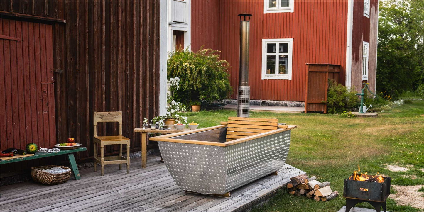 Bohemen bathtub in aluminium