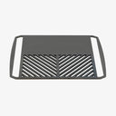 Gnistan griddle in hot-rolled steel with smooth and grate sides