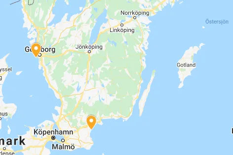 Hikki's product displayer in Sweden and Norway